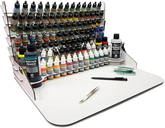 Paint Display and Work Station with Verticle Storage 50 x 37 cm