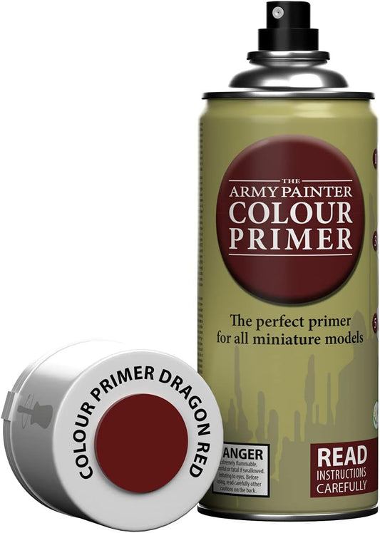 The Army Painter Color Primer Spray Paint, Dragon Red, 400ml