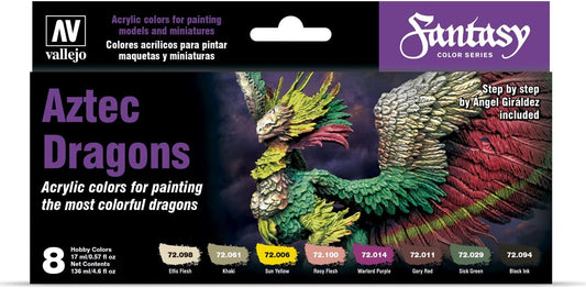 Fantasy Color: Aztec Dragons