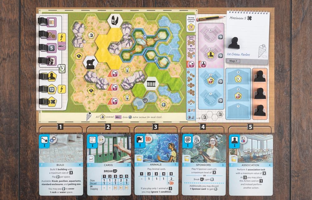 Capstone Games: Ark Nova: Marine Worlds Strategy Board Game Expansion - Introduces Sea Animals Into Your Zoo, 1-4 Players, Ages 12+