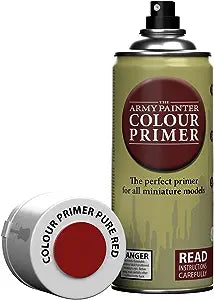 The Army Painter Color Primer Spray Paint, Pure Red, 400ml