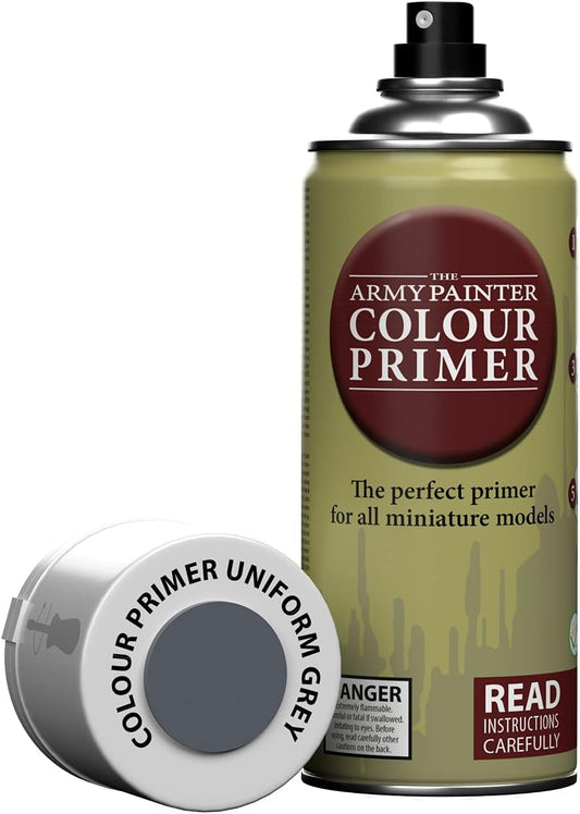 The Army Painter Color Primer Spray Paint, Uniform Grey, 400ml
