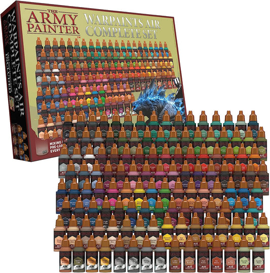 The Army Painter Warpaints Air Juego completo - Juego de 126 pinturas para aerógrafo a base de agua no tóxicas - Pintura en miniatura para juegos de rol de mesa, juegos de mesa y juegos de guerra Pintura de modelos en miniatura