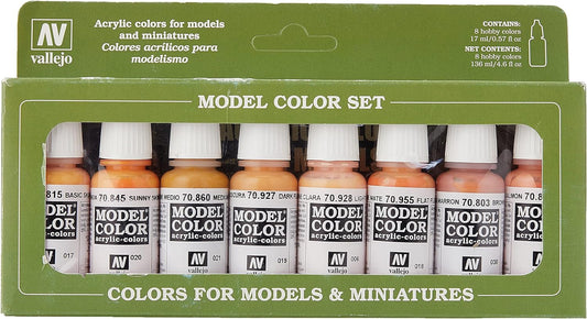 Model Color Set: Face and Skin Tones (8)